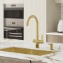 картинка Смеситель для кухни с каналом для фильтрованной воды, матовое золото, Pure, IDDIS, PURMGFJi05 от магазина SEFI