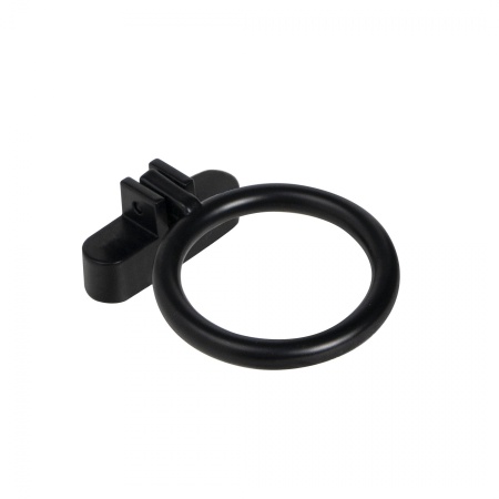 картинка Ручка меб. кнопка мет. RING черный матовый, AKS от магазина SEFI