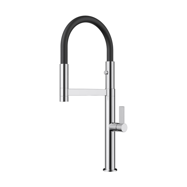 картинка Смеситель Omoikiri Osaka-C-BL латунь/хром/черный от магазина SEFI