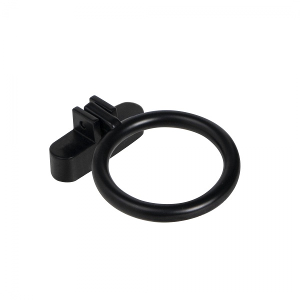 картинка Ручка меб. кнопка мет. RING черный матовый, AKS от магазина SEFI