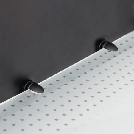 картинка Полкодержатель для стекла мет. АК133 (6-8мм) черный матовый AKS от магазина SEFI