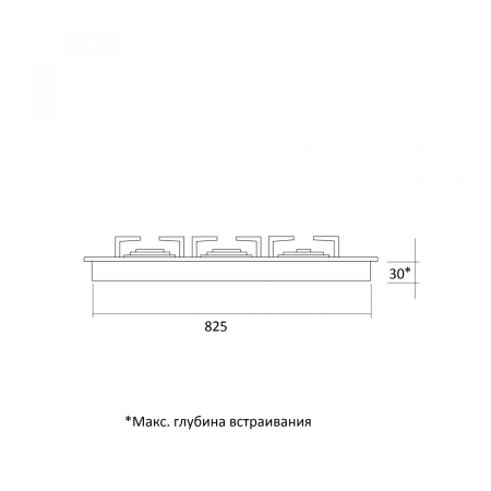 картинка Газовая варочная панель KUPPERSBERG FV9TGRZ W Silver от магазина SEFI