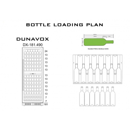 картинка Винный шкаф Dunavox DX-181.490SDSK от магазина SEFI