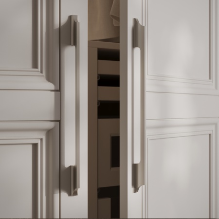 картинка Ручка меб. скоба алюм. DREAM 320/360 черный матовый, AKS от магазина SEFI