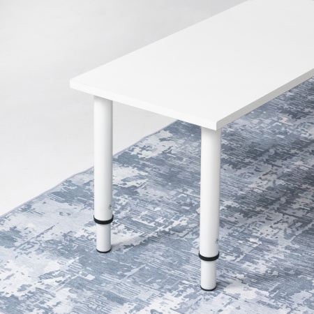 картинка Опора меб. телескоп2 d32/40 h380-440-500-560, белый AKS от магазина SEFI