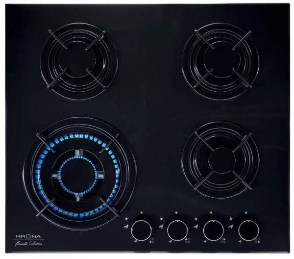 картинка Газовая варочная панель KRONA CORTESIA 60 BL от магазина SEFI