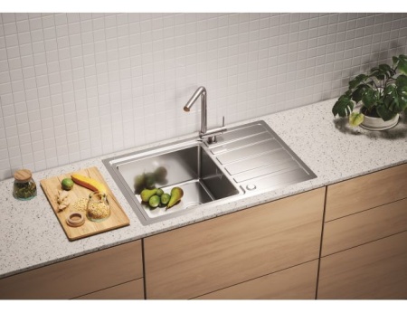 картинка Мойка RANDO 30 UP SAT-90 FS 790x500 в комплекте с сифоном  1123351 от магазина SEFI