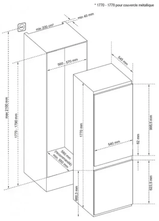картинка Встраиваемый холодильник De Dietrich DRC1771FN от магазина SEFI
