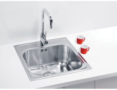 картинка Мойка BASIC 140 SAT-90 465 X 465 в комплекте с сифоном 1130550, от магазина SEFI