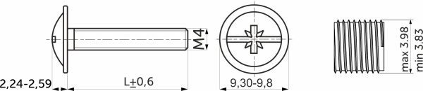 картинка Винт с прессшайбой М6*30 (уп/1тыс.шт.) AKS от магазина SEFI