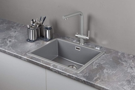 картинка Кухонная мойка подстольного монтажа SCHOCK GREENWICH 60U CRISTADUR серебристый камень от магазина SEFI