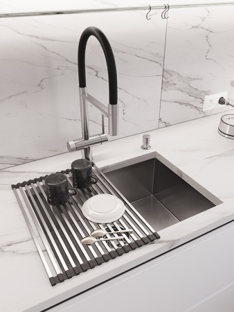 картинка Ролл-мат для кухонной мойки, EMAR 4433, цвет сатин от магазина SEFI