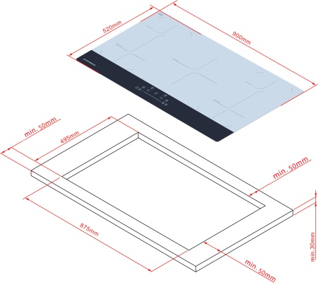 картинка Индукционная варочная панель KUPPERSBERG ICD 901 от магазина SEFI