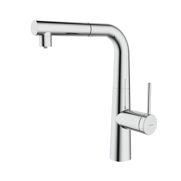 картинка Смеситель для кухни с фильтром и выдвижным изливом, хром, Pure, IDDIS, PURSBPFi05 от магазина SEFI