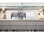 картинка Мойка Alveus LINE MAXIM 100 SAT 90 1165X505 FS в компл.с сифоном 1127257 от магазина SEFI