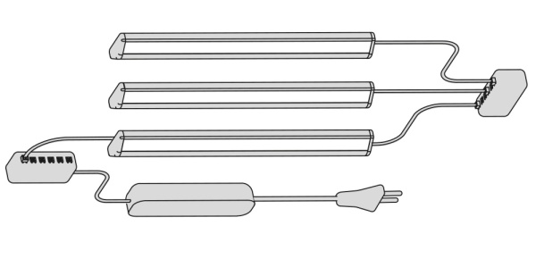 картинка Светильник TETRA TOUCH LED SET 3 от магазина SEFI