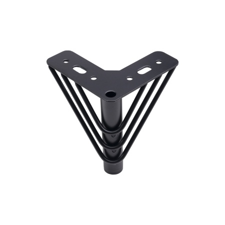 картинка Опора меб. мет. RAY h120 угловая черный AKS от магазина SEFI