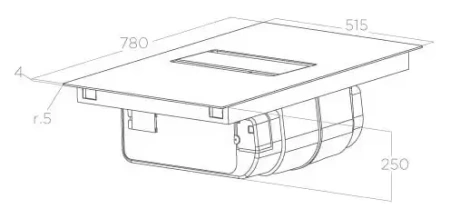 картинка Индукционная варочная панель с вытяжкой ELICA NIKOLATESLA ALPHA BL/A/78 от магазина SEFI