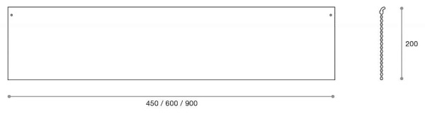 картинка Интерьерные стеллажные Система SKYLINE Алюминиевая полка 450х200мм, нержавеющая сталь магазин SEFI являющийся официальным дистрибьютором в России  картинка Интерьерные стеллажные Система SKYLINE Алюминиевая полка 450х200мм, нержавеющая сталь от магазина SEFI
