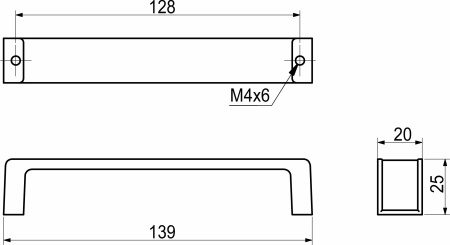 картинка Ручка меб. скоба мет. ELEGANZA 128 золото+коричневый, AKS магазин SEFI являющийся официальным дистрибьютором в России  картинка Ручка меб. скоба мет. ELEGANZA 128 золото+коричневый, AKS от магазина SEFI