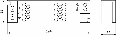 картинка Блок питания Indoor 36W/24V, серия 5, AKS от магазина SEFI