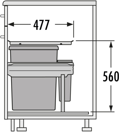 картинка Комплект контейнеров Euro-Cargo 30 см, 1х35л, 1х7л от магазина SEFI