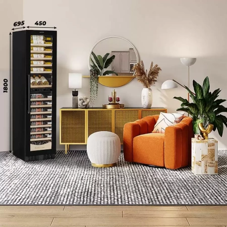 картинка Винный шкаф Meyvel MV106-KBT2 Узкий (Slim) от магазина SEFI