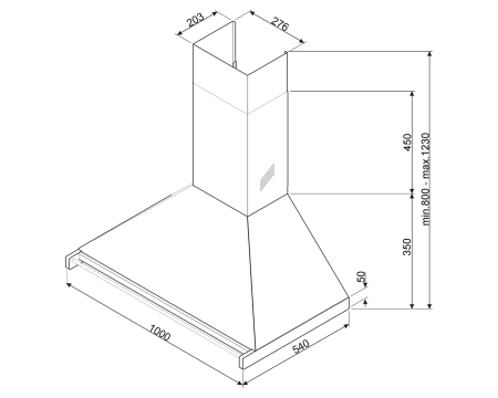 картинка Вытяжка Smeg KD100HXE от магазина SEFI