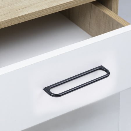 картинка Ручка меб. скоба мет. OLYMPIA 160 черный матовый, AKS от магазина SEFI