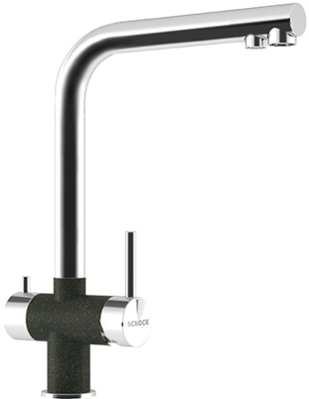 картинка Смеситель Schock Vitus Cristalite сталь/оникс от магазина SEFI