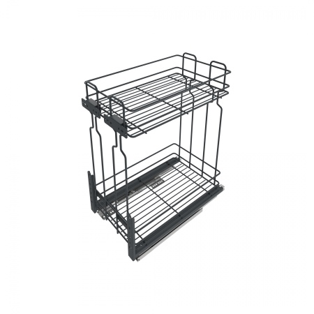 картинка Выдвижная корзина-карго 300 крепл.нижнее, графит WIEXPOL от магазина SEFI