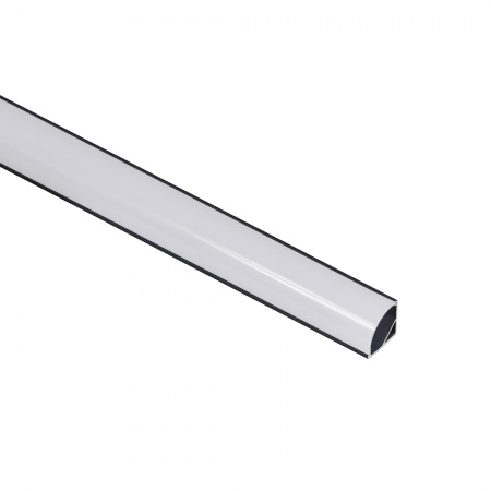 картинка Профиль алюминиевый угловой ORION-1616C с экраном, круглый экран, цвет черный, 2м, AKS от магазина SEFI