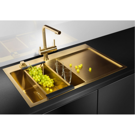 картинка Коландер CO-02-PVD-LG нерж.сталь/светлое золото от магазина SEFI