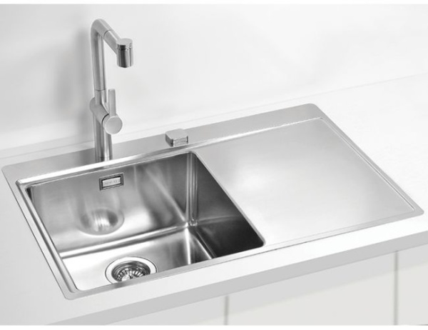 картинка Мойка PURE 40L KMB-90 790X525 левая в компл. с сифоном 1127252, от магазина SEFI