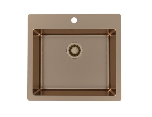 картинка Мойка Alveus PURE MONARCH 70 new COPPER FS 565X525 в компл. с выпуском без сифона, от магазина SEFI