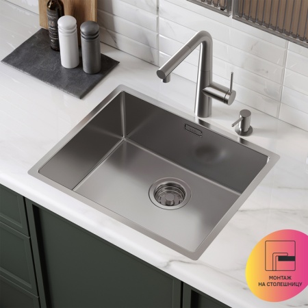 картинка Мойка, нерж.сталь, универсального монтажа, сатин, 540*440, Prime, IDDIS, PRI54S0i77 от магазина SEFI
