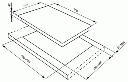 картинка Варочная панель Smeg P755X1 от магазина SEFI