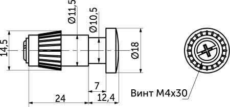 картинка Заглушка модерн, трубы d16 античная бронза РФ от магазина SEFI