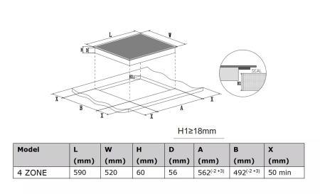 картинка Индукционная варочная панель HAIER HHY-Y64TVTC от магазина SEFI