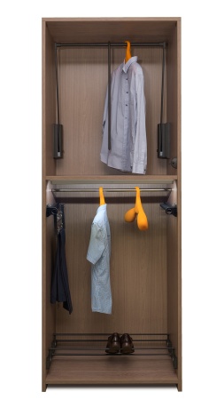 картинка Пантограф SERVETTO для одежды телескопический 770-1200 мм, цвет - коричневый от магазина SEFI