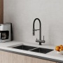 картинка Смеситель для кухни с фильтром и гибким изливом, графит, Ace, IDDIS, ACEGMFFi05 от магазина SEFI