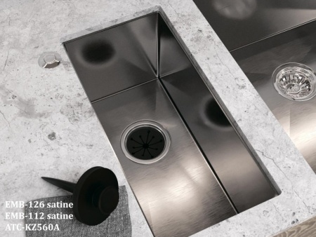 картинка Мойка EMAR 126A, покрытие PVD, цвет сатин от магазина SEFI