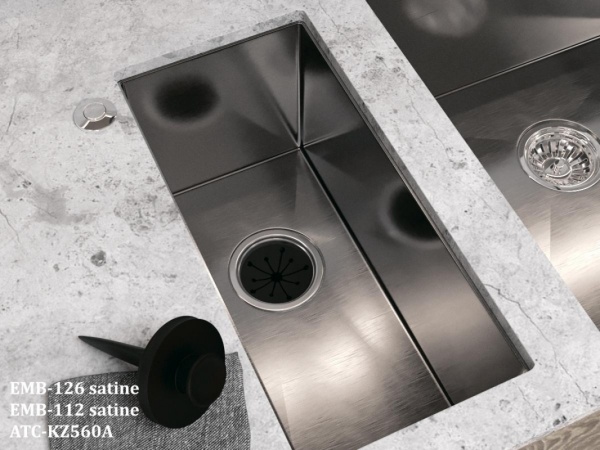 картинка Мойка EMAR 126A, покрытие PVD, цвет сатин от магазина SEFI