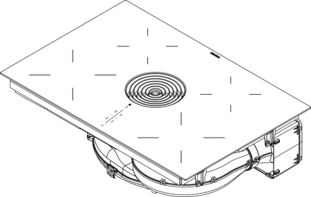 картинка Индукционная варочная панель с вытяжкой BORA PURU от магазина SEFI