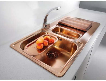 картинка Мойка LINE MONARCH 10 BRONZE 980X500 в компл. с выпуском без сифона, от магазина SEFI