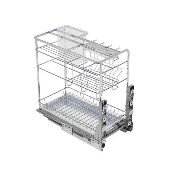 картинка Выдвижная корзина-карго 300 FLAT LINE крепл.нижнее, хром AKS от магазина SEFI