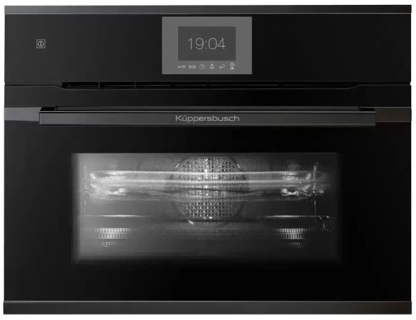 картинка Компактный духовой шкаф с микроволнами Kuppersbusch CBM 6550.0 S2 Black Chrome от магазина SEFI