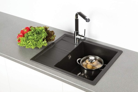 картинка Кухонная мойка SCHOCK OPTIMA 45D CRISTALITE эверест от магазина SEFI