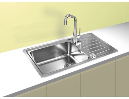 картинка Мойка GALEO 30 SAT 90 FI 860X500 в комплекте с сифоном 1127251, от магазина SEFI