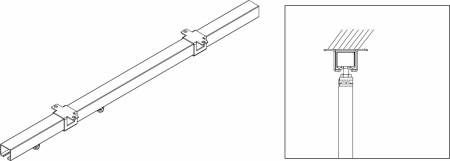 картинка Крепление к потолку для направляющей LAGUNA K-075 от магазина SEFI